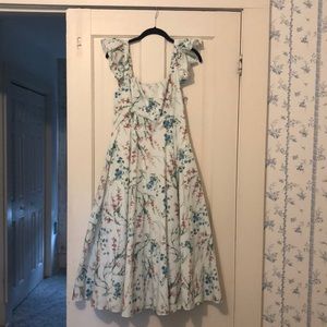 Hill House Home Daphne Nap Dress, Spring Chintz Cotton, Medium.